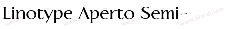 Linotype Aperto Semi字体转换